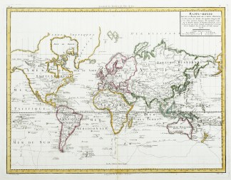 Mappe-monde suivant la projection des ca… WORLD