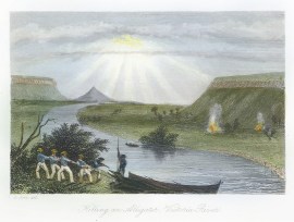 Killing an Alligator, Victoria River.