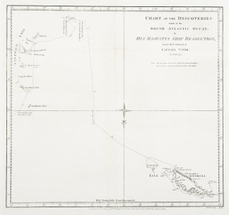 Chart of the Discoveries made in the Sou… Captain Cook