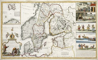 A New Map of Denmark and Sweden. Wall Maps