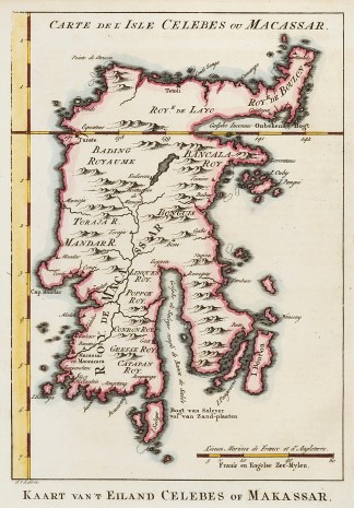 Carte de L’Isle Celebes ou Macassa… MAPS & GLOBES