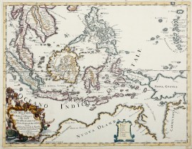 Isole Dell’ India cioe le Molucche le Filippine e della Sonda Parte de Paesi di nuova scoperta e l’Isole de Ladri nel Mare del Zud.