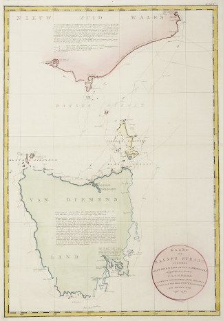 Kaart van Basses Straat, Tusschen Nieuw … AUSTRALIA