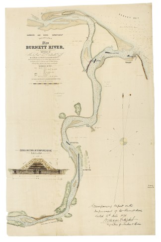 Plan of the Burnett River, From the Entr… Town Plans