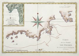 Carte de la Terre Van-Diemen. Par M.Bonne, Ingenieur-Hydrographe de la Marine.