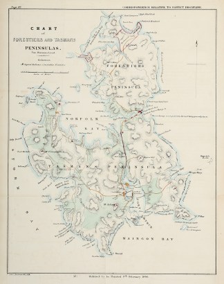 Chart of Forestiers and Tasmans Peninsul… Tasmania