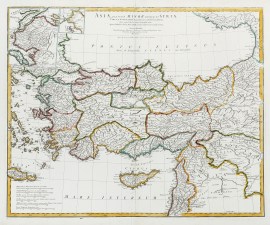 Asiae, quae vulgo Minor Dicitur, et Syriae, Tabula Geographica .....