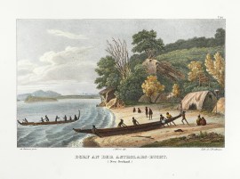 Dorf an der Astrolabs=Bucht.