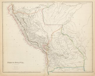 Peru & Bolivia, by J. Arrowsmith. South America