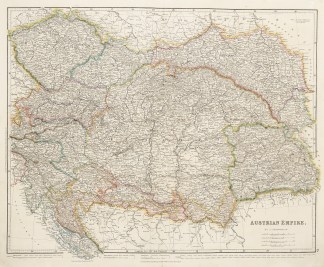 Austrian Empire, by J. Arrowsmith. Central Europe