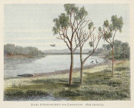 Flache Rustenlandsefast von Queensland. Queensland