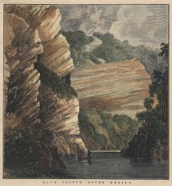 Alum Cliffs, River Mersey. Tasmania