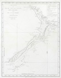 Chart of New Zealand Explored in 1769 and 1770 by Lieut. J. Cook Commander of His Majesty's Bark Endeavour.