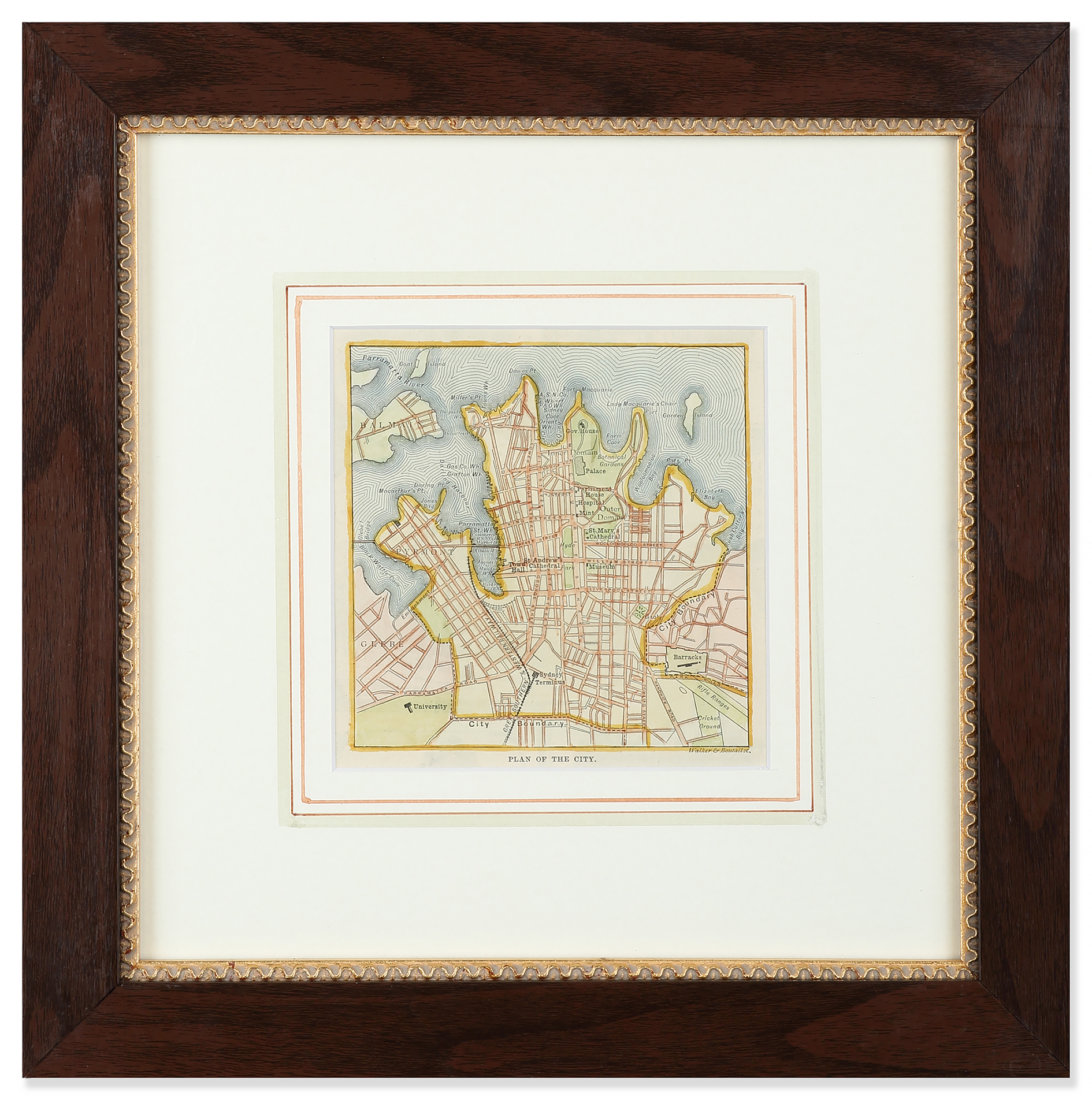 Plan of the City. Antique Print Map Room — free download
