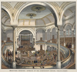 Melbourne Churches: Interior of the Inde… Melbourne