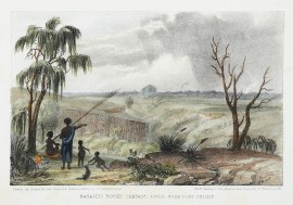 Basaltic Rocks Campaspi River, Near Port Phillip. sic