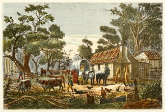 A Victorian Selector’s Homestead. Australiana (General)