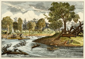 Snagging the Goulburn, Victoria. Australiana (General)