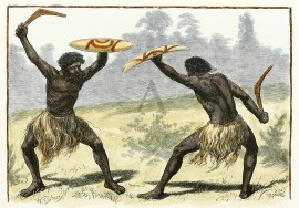 A Waddy Fight ABORIGINES