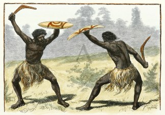 A Waddy Fight ABORIGINES
