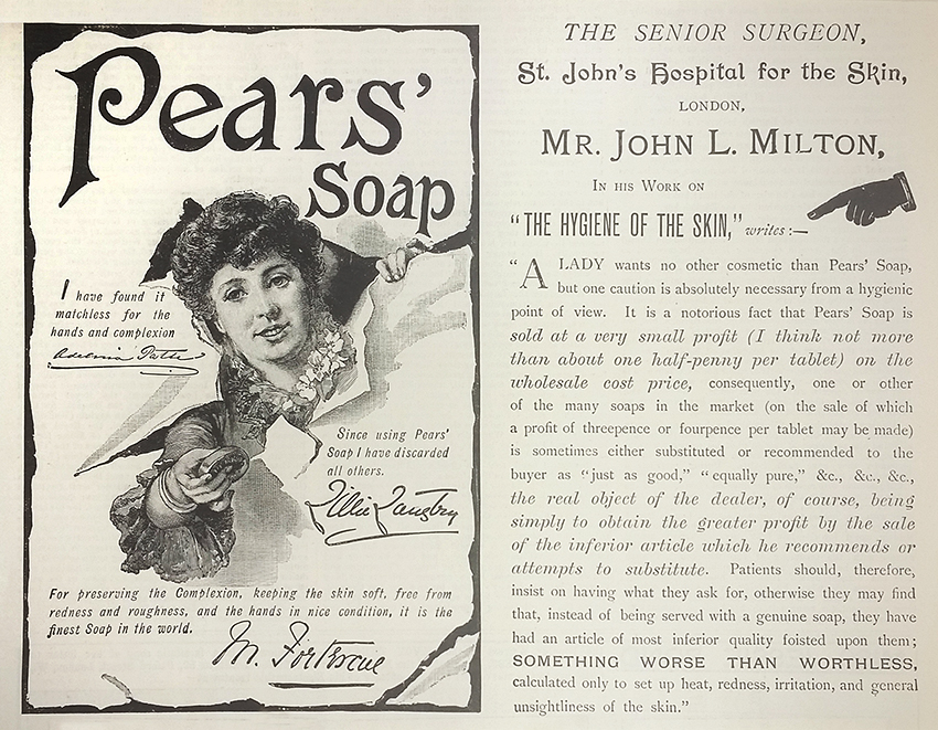 Pear's Soap - Antique Print from 1891