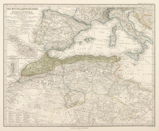 Das Mittellandische Meer Und Nord-Africa Africa Countries