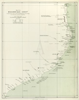Map of the Mozambique Coast to Illustrat… Africa Countries