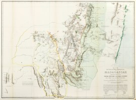 Map of south-Eastern Provinces of Madagascar comprising part of the  Tanala, Betsileo and Bara Country. From a Sketch Survey by the Rev. W. Deans Cowan.