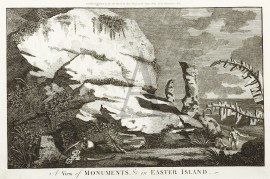 A View of Monuments, & in Easter Island.