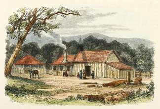 A Squatter’s Station. Australiana (General)