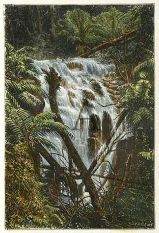 Waterfall in the Black Spur. Regional