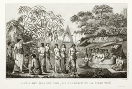 Danse des Iles des Amis, en Presence de la Reine Tine.