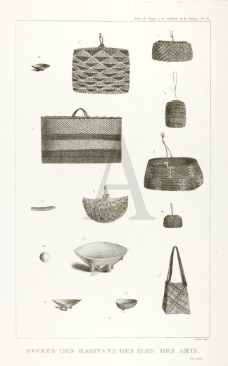 Effets des Habitants des Iles des Amis. PACIFIC