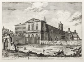 Veduta della Chiesa di S.Sebastiano fuori delle Mura. Architecture Veduta della Chiesa di S.Sebastiano fuori delle Mura.