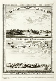 Fort Badenstein, te Boetri, uit Barbot. Fort St. Sebastiaan , te Shama, uit Barbot.