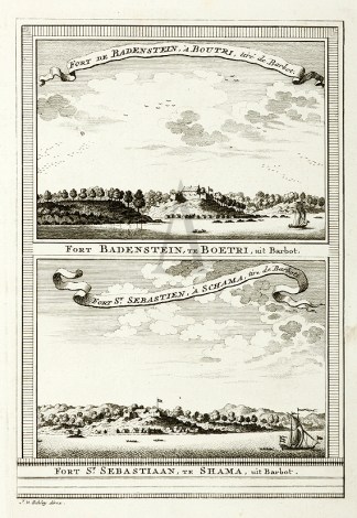 Fort Badenstein, te Boetri, uit Barbot. … AFRICA