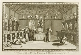 Inside of the Celebrated Pagod of the Monkies, in Japan