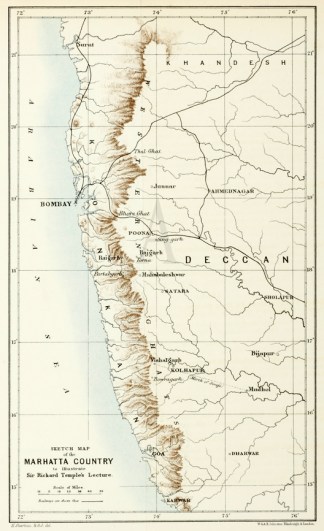 Sketch Map of the Marhatta Country to Il… India