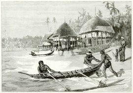 A Village in the Nicobar Islands India