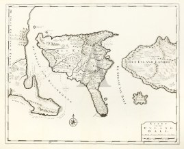 Kaart van het Eyland Bali.