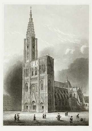 The Cathedral At Strasburgh. Austria, Hungary , Poland, Ukraine