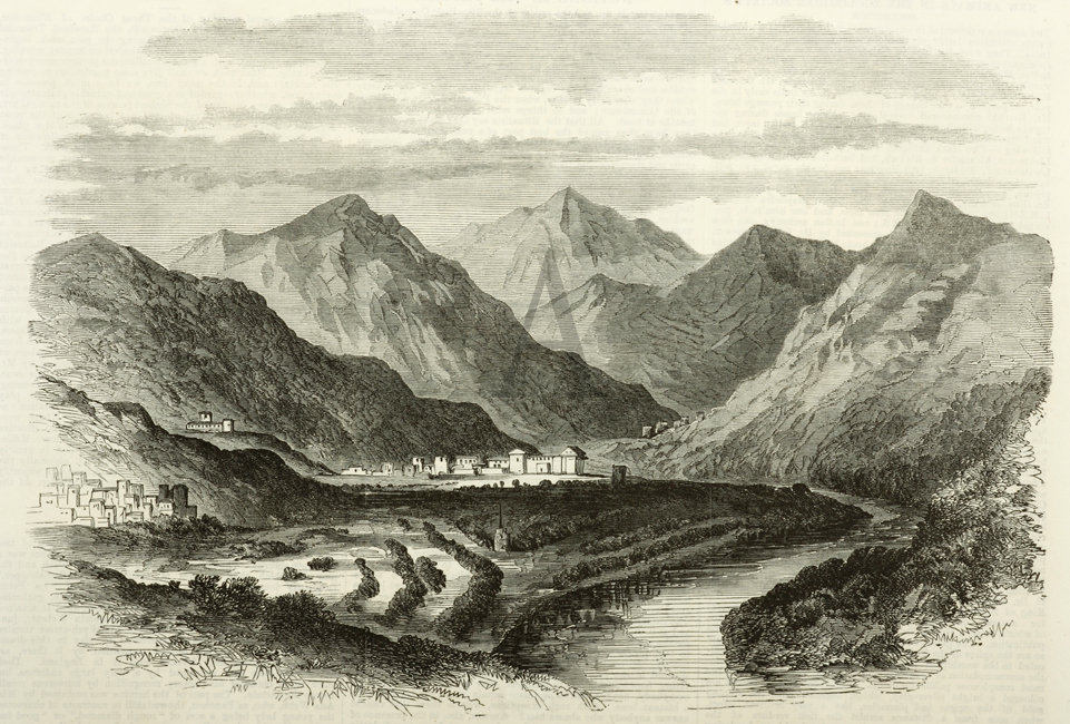 Tassangsee, Bhootan - Antique Print from 1867