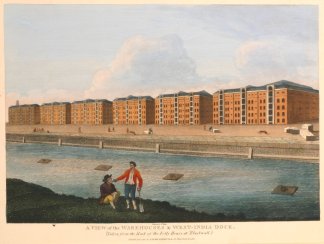 A View of the Warehouses & West-Ind… England