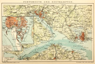 Portsmouth und Southampton Town Plans