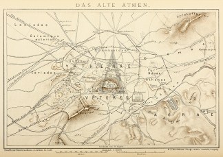 Das Alte Athen. (Athens) Town Plans