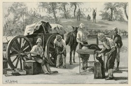 An Indian Army Camp of Exercise: The Shoeing Forge