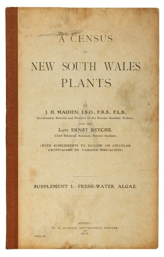 A Census of New South Wales Plants RARE BOOKS