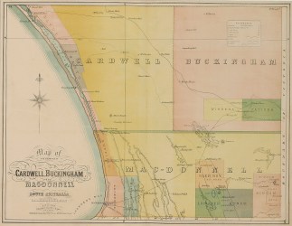 Map of the Counties Cardwell, Buckingham… South Australia