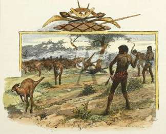 Natives Kangaroo Hunting. First Nations History