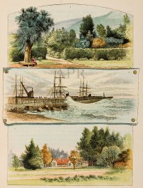 1. Mount Peel.  2. Breakwater Timaru  3. Waimate Station.